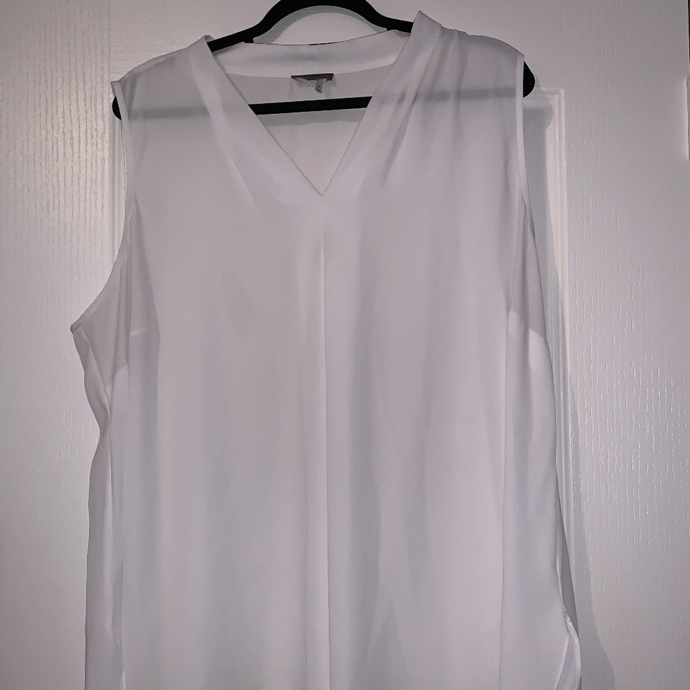 VINCE CAMUTO DRAPE-FRONT TANK